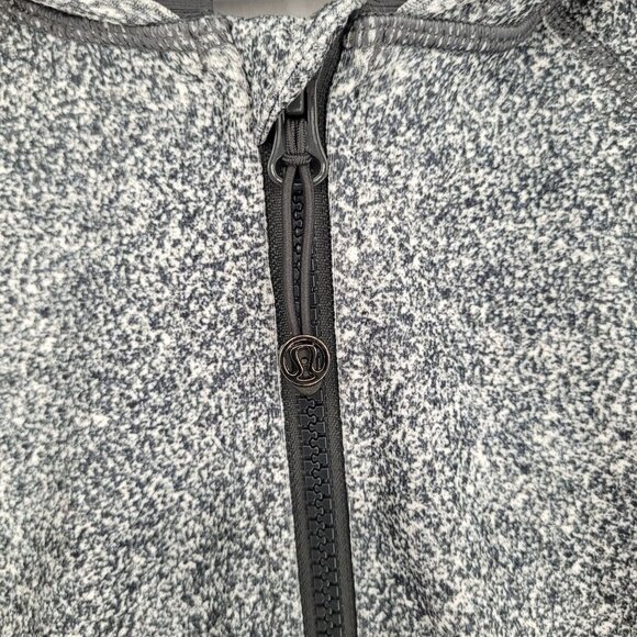 Lululemon womens 6 Daily Practice Jacket Rio Mist White black deep coal - Picture 4 of 13